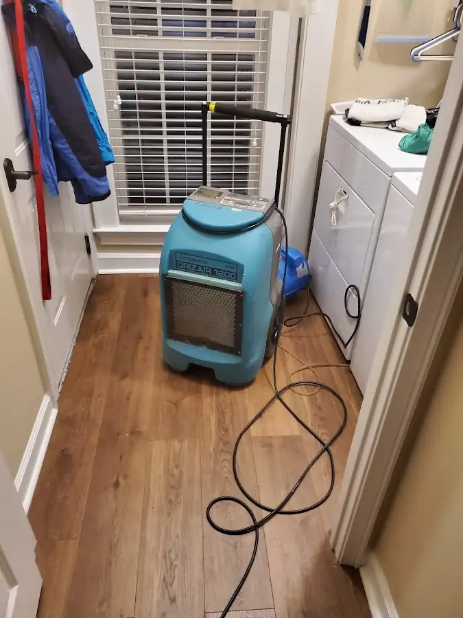 Commercial dehumidifier deployed for Flood Damage Cleanup in Cleveland